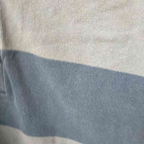 エディーバウアー Eddie Bauer コットン100 ボーダー長袖ラガーシャツ メンズ JPN:S