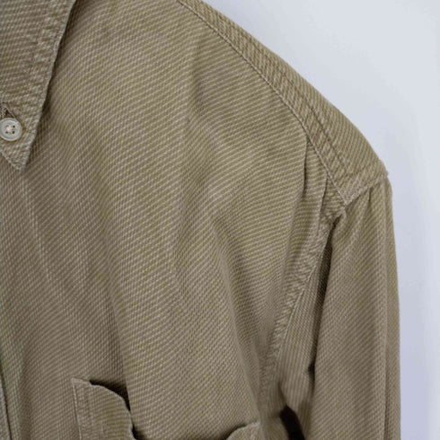 エディーバウアー Eddie Bauer 片ポケ コットン ボタンダウン長袖シャツ メンズ JPN:S