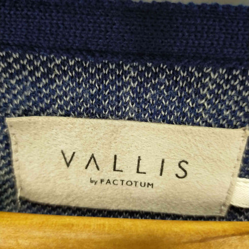 ヴァリスバイファクトタム VALLIS by FACTOTUM 格子柄 リブニットセーター メンズ 44