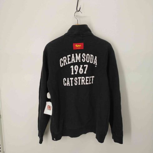 クリームソーダ CREAM SODA 背面プリント ドクロパッチハーフジップスウェット メンズ JPN:XL
