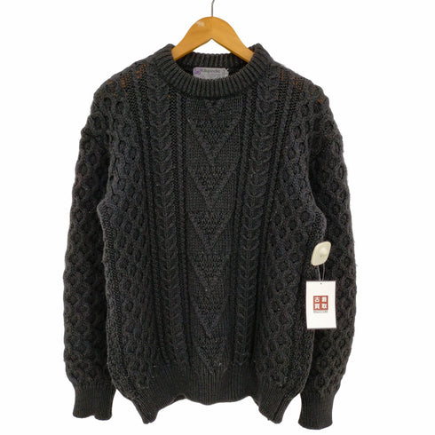 KILSPINDIE 80s スコットランド製 ウールアランニット メンズ import:M