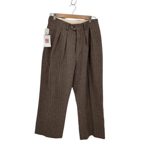 ニート NEAT 2タックピンストライプウールスラックス メンズ JPN:44