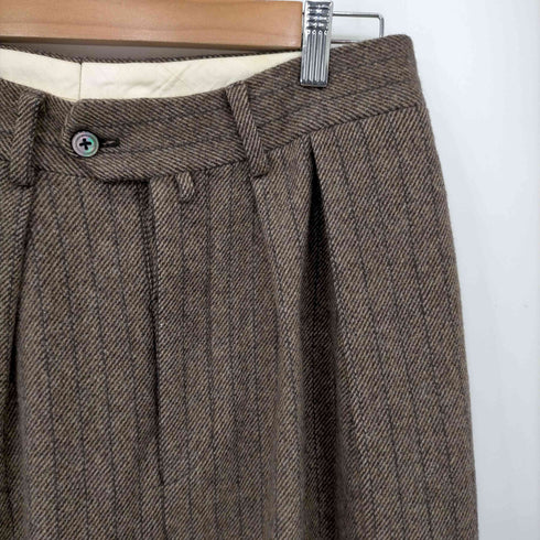 ニート NEAT 2タックピンストライプウールスラックス メンズ JPN:44