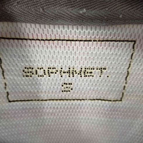 ソフネット SOPHNET. ボーダー半袖ポロシャツ メンズ JPN:S