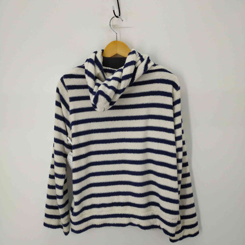291295オム 291295=HOMME パイル地ボーダージップパーカー レディース JPN:3