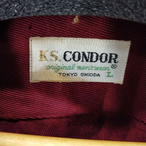 K.S.CONDOR 70-80S オープンカラーシャツ ボックスシルエット メンズ import:L