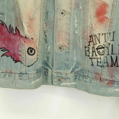 ブラックフレーム BLVCK FLAME ダメージ加工 デニムジャケット メンズ JPN:2