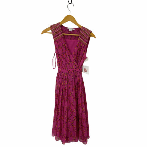 ダイアンフォンファステンバーグ DIANE VON FURSTENBERG ノースリーブワンピース 花柄 レディース JPN:2
