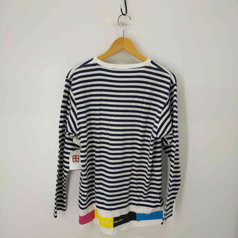 ユニフォームエクスペリメント uniform experiment FAKE LAYERED CMYK LOGO BORDER L/S TEE メンズ JPN:1