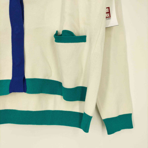 ウィークエンド マックスマーラ Weekend Max Mara ヘムスイッチングカラー レーヨンナイロンニットカーディガン レディース import:M