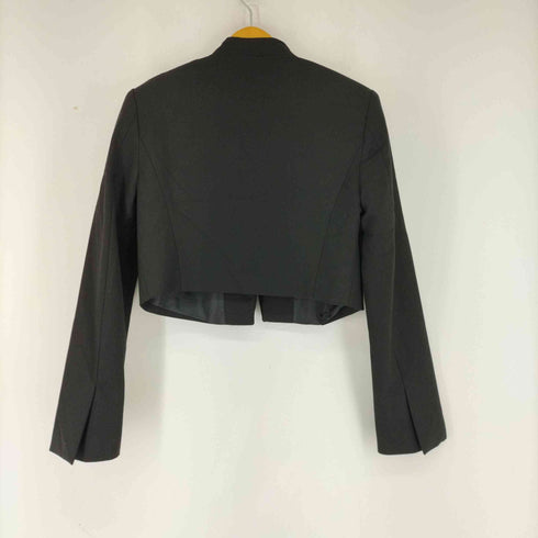 ザラ ZARA FITTED CROP BLACK BLAZER JACKET レディース US XS