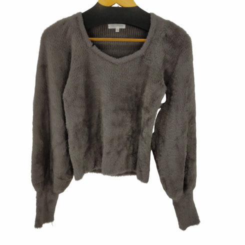 リエンダ rienda ラウンドアームシャギーKnit TOP レディース FREE