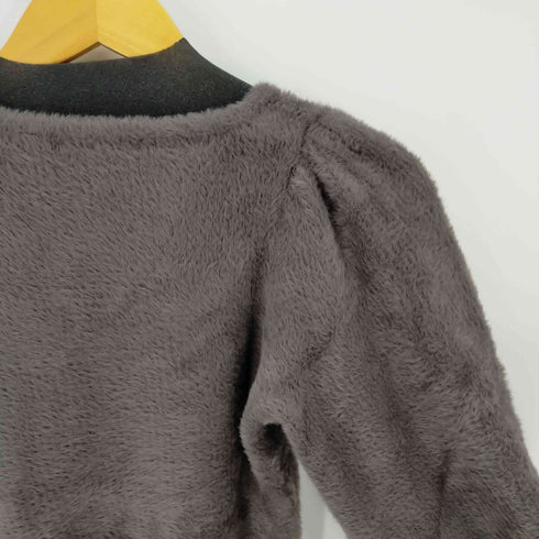 リエンダ rienda ラウンドアームシャギーKnit TOP レディース FREE