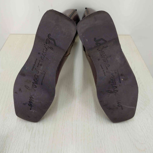 サルヴァトーレフェラガモ Salvatore Ferragamo ミドル丈レザーブーツ レディース 6C