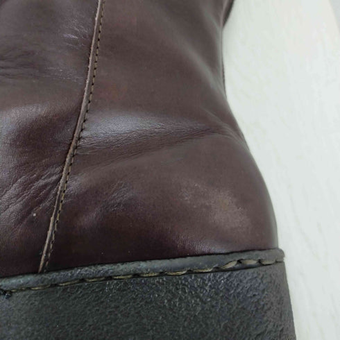 サルヴァトーレフェラガモ Salvatore Ferragamo ミドル丈レザーブーツ レディース 6C