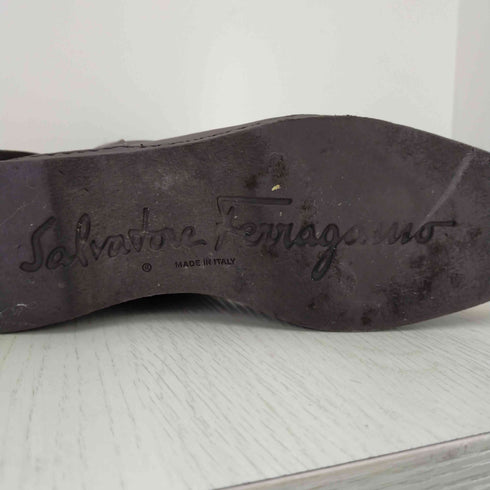 サルヴァトーレフェラガモ Salvatore Ferragamo ミドル丈レザーブーツ レディース 6C