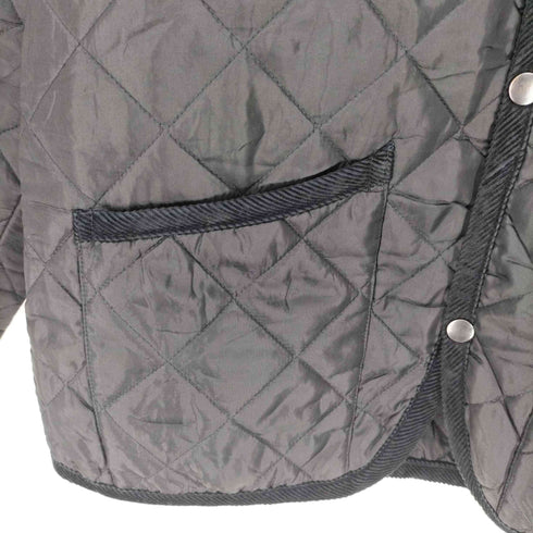 ユナイテッドアローズグリーンレーベルリラクシング UNITED ARROWS green label relaxing 英国製 パイピング 襟 コーデュロイ キルティングジャケット メンズ JPN:L