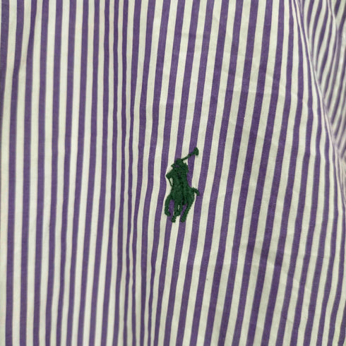ラルフローレン RALPH LAUREN L/S スモールポニー刺繍ストライプBDシャツ メンズ JPN:L