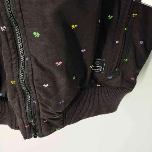 ビラボン BILLABONG 総柄フーデットジャケット 中綿 レディース JPN:L