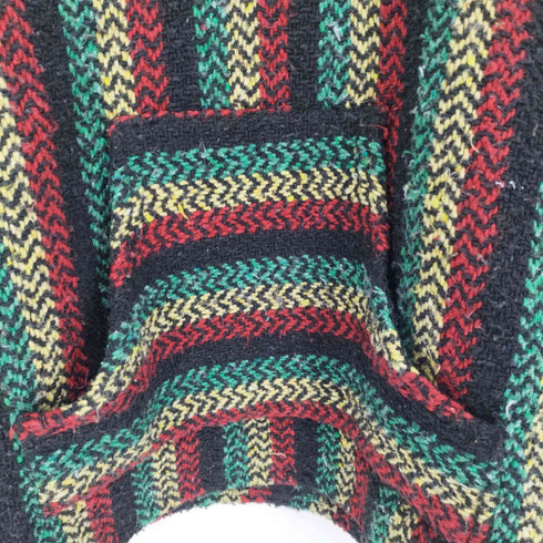 バハジョー BAJA JOE ラスタカラー メキシカンパーカー メンズ import:M