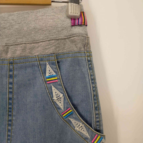 ビラボン BILLABONG デニムイージースカート 民族調 レディース JPN:M