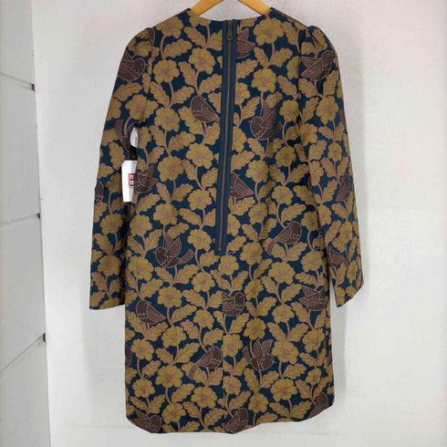 オーラカイリー Orla Kiely ラメ糸 ボタニカル刺繍ワンピース レディース