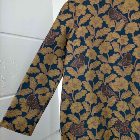 オーラカイリー Orla Kiely ラメ糸 ボタニカル刺繍ワンピース レディース