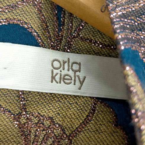 オーラカイリー Orla Kiely ラメ糸 ボタニカル刺繍ワンピース レディース