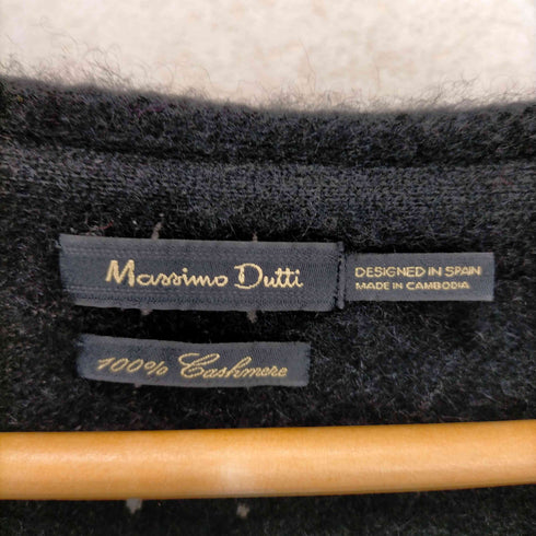 マッシモデュッティ Massimo Dutti Vネックカシミアニット レディース