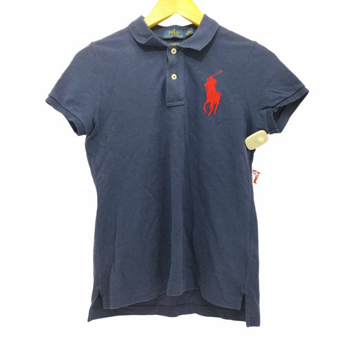 ポロラルフローレン POLO RALPH LAUREN 刺繍 半袖ポロシャツ レディース JPN:M