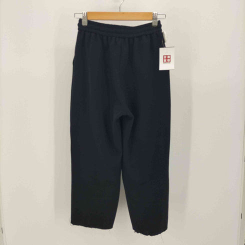 roopage ジップ デザイン スウェット クロップド パンツ レディース