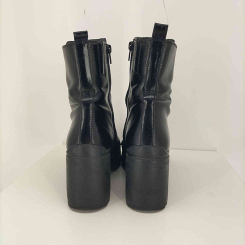 ジェフリーキャンベル Jeffrey Campbell ジップ デザイン スタッズ 厚底 ヒール ブーツ レディース EUR:37