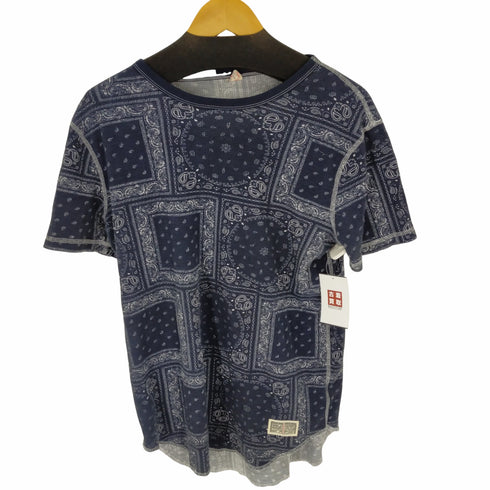 パープルアンドイエロー Purple&Yellow バンダナ柄サーマルカットソー S/S メンズ JPN:M