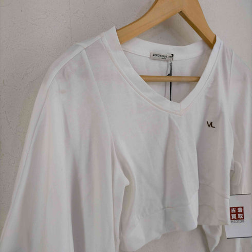 VERONIQUE LEROY SHORT CROP SQUARE SLEEVE TSHIRT レディース import:S