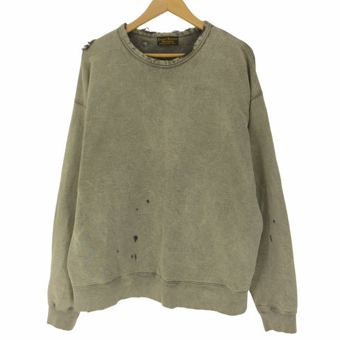 ジャーナルスタンダードホームステッド JOURNAL STANDARD J.S HOMESTEAD 23AW パシフィック ウラケ ダメージ クルーネック メンズ JPN:L