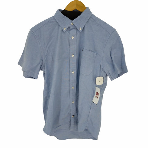 トミーヒルフィガー TOMMY HILFIGER SLIM FIT 片ポケ ボタンダウン半袖シャツ メンズ JPN:M