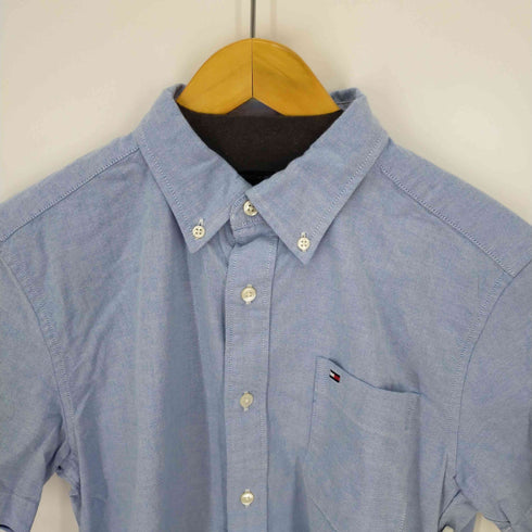トミーヒルフィガー TOMMY HILFIGER SLIM FIT 片ポケ ボタンダウン半袖シャツ メンズ JPN:M