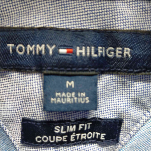 トミーヒルフィガー TOMMY HILFIGER SLIM FIT 片ポケ ボタンダウン半袖シャツ メンズ JPN:M