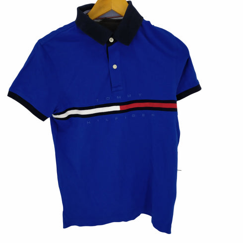 トミーヒルフィガー TOMMY HILFIGER SLIM FIT ロゴ半袖ポロシャツ メンズ JPN:M