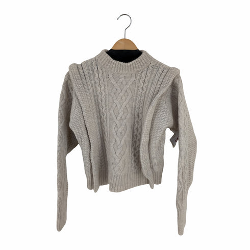 イザベルマランエトワール ISABEL MARANT ETOILE Cream Woven sweater レディース 36