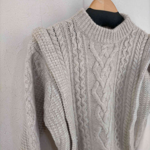イザベルマランエトワール ISABEL MARANT ETOILE Cream Woven sweater レディース 36