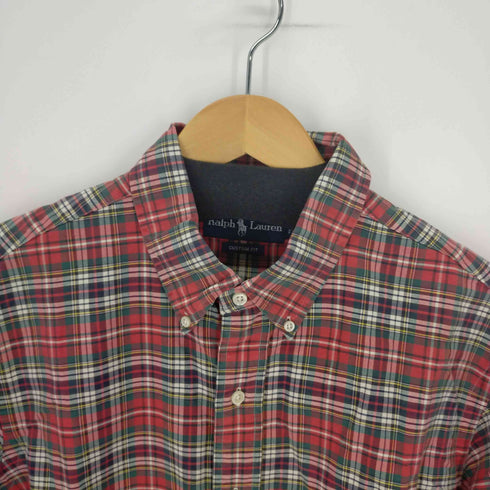 ラルフローレン RALPH LAUREN CLASSIC FIT スモールポニー刺繍 ボタンダウン 長袖チェックシャツ メンズ JPN:XL