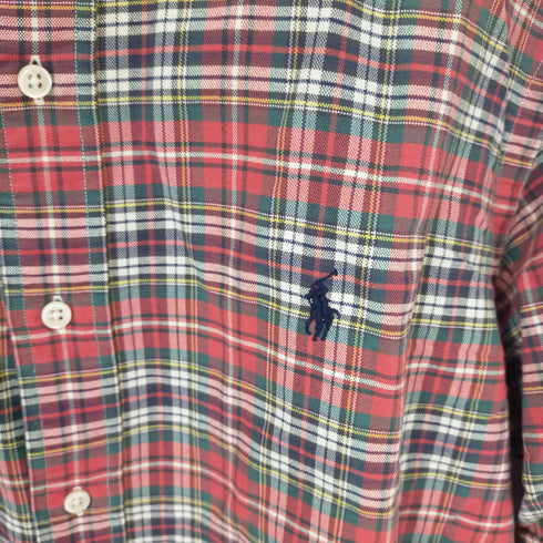 ラルフローレン RALPH LAUREN CLASSIC FIT スモールポニー刺繍 ボタンダウン 長袖チェックシャツ メンズ JPN:XL