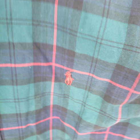 ラルフローレン RALPH LAUREN CLASSIC FIT スモールポニー刺繍 ボタンダウン 長袖チェックシャツ メンズ JPN:XL