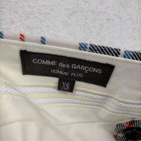 コムデギャルソンオムプリュス COMME des GARCONS HOMME PLUS AD2023 23AW チェック柄プリーツハーフパンツ メンズ JPN:XS