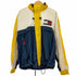 トミーヒルフィガー TOMMY HILFIGER 80-90s 台湾製 BAILING GEAR マルチカラー 3ポケット ジップアップナイロンフーディジャケット メンズ import:L