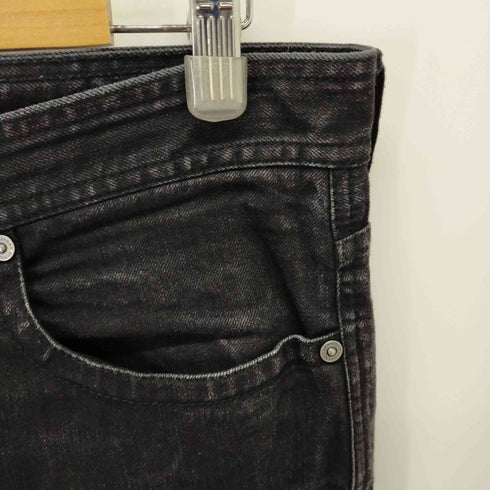 バーバリー BURBERRY テーパードブラックデニム メンズ 34