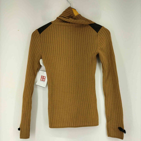 アクアスキュータム AQUASCUTUM ショルダースウェード切替 ウールリブニット レディース US:6