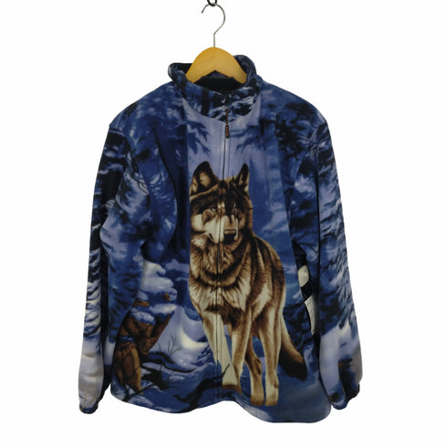 TRAIL CREST 00S フリースジャケット ウルフ 狼 メンズ JPN:XL