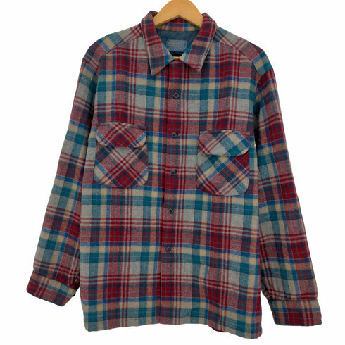 ペンドルトン PENDLETON 70s USA製 ウールチェックネルシャツ メンズ import:XL